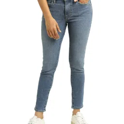 Levi's 711 Mid Indigo Skinny Fit Jeans image 1