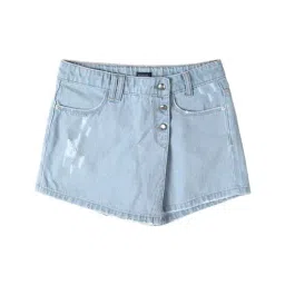 Allen Solly Junior Blue Distressed Skorts-image-11