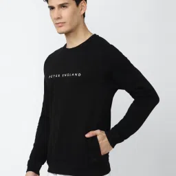 Peter England Jeans Black Regular Fit Sweatshirt image 3