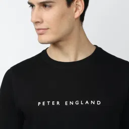 Peter England Jeans Black Regular Fit Sweatshirt image 4