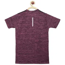 Chimprala Kids Magenta Textured T-Shirt image 2