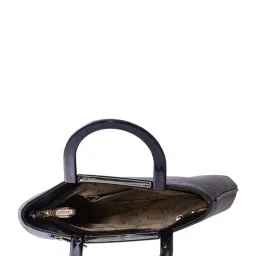 Esbeda Black Solid Handbag image 4