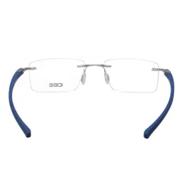 IDEE Silver Rectangular Eye Frames for Men image 4