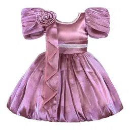 Wish Karo Girls Light Burgundy Frock-picture-35