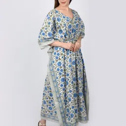 Fabric Venue Floral Print Kaftan Maxi Dress image 3