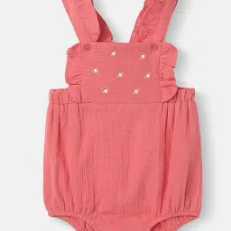 Nauti Nati Girls Multicolor Cotton Graphic Print Dungaree-image-76