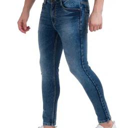 Parx Blue Skinny Fit Heavily Washed Jeans image 3