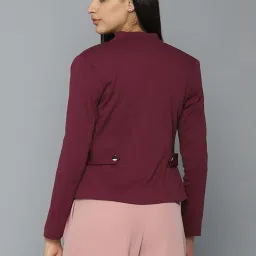 Allen Solly Maroon Regular Fit Blazer image 2