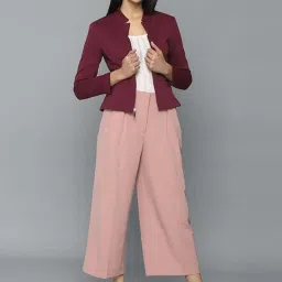 Allen Solly Maroon Regular Fit Blazer image 4
