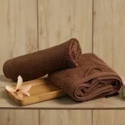 Monte Carlo Oslo Dark Brown Cotton Printed Hand Towel - Set of 2-picture-26