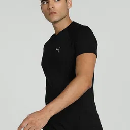 Puma Men Evostripe Solid Slim Fit Short Sleeve T-Shirt-picture-36