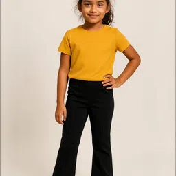 TALES & STORIES Kids-Girls Cotton Relaxed Fit Jeggings-picture-11