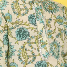 Cutiekins Boys Floral Printed Kurta with Pyjama image 4