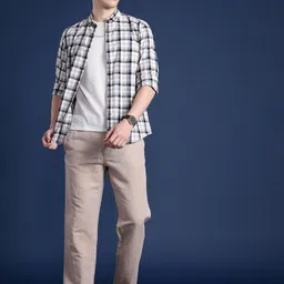 Mast & Harbour Men Standard Checked Casual Shirt image 5
