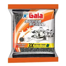 Gala Rectangular Shape Black Color Super Scrub for Counter Top Cleaning, 149221 (Pack of 384) image 4