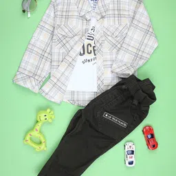 V-Mart Infants Checked Shirt With Trouser-image-97