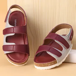 Babyoye Sandals  with Velcro Closure - Red-picture-21