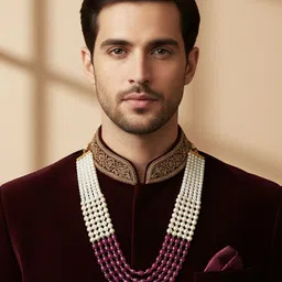 I Jewels Men Gold-Plated Layered Necklace image 5