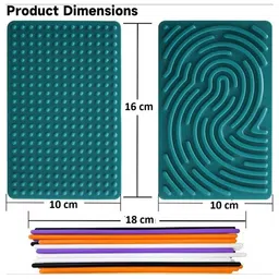 ADKD Montessori Silicone Tracing Board Toy for Kids | Sensory Finger Tracing Learning Toy | Early Education Fine Motor Skills & Pre-Writing Practice Board (Multicolor) image 3