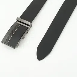 Metronaut Men Textured Leather Belt image 2