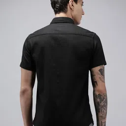 U.S. Polo Assn. Denim Co. Self Design Textured Pure Cotton Casual Shirt image 5