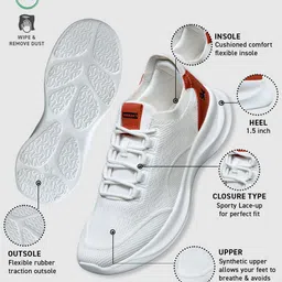 NEEMANS The Knit Strides Men Woven Design Sneakers image 2