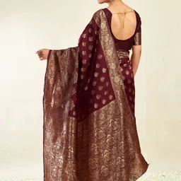 KALINI Woven Design Zari Banarasi Saree image 3