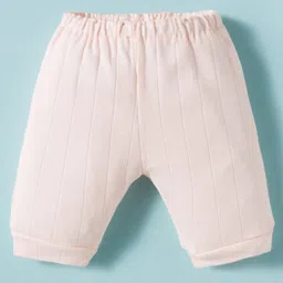 Zero Sinker Knit Full Sleeves Night Suit With Text Print - Peach image 4