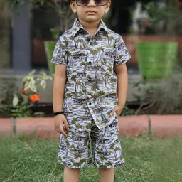 ALANTA Unisex Kids Printed Shirt with Shorts image 5