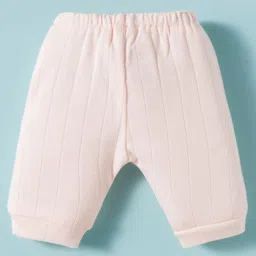 Zero Sinker Knit Full Sleeves Night Suit With Text Print - Peach image 5