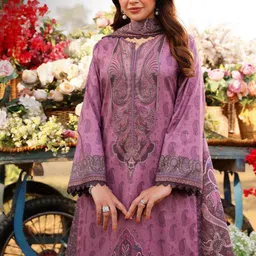 Anni Designer Ethnic Motifs Printed Notch Neck Straight Kurta With Trousers And Dupatta image 2