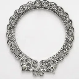 NVR Silver Oxidized Classic Bangle Set of 2 image 4