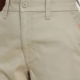 American Eagle Beige Cotton Regular Fit Trousers image 5