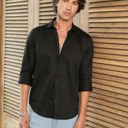 Campus Sutra Black Regular Fit Shirt-picture-15