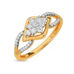 Kisna Diamond & Gold Jewellery Edie 18k (750) Diamond & Gold Ring For Women-picture-48