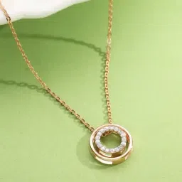 P.N.Gadgil Jewellers 18k (750) Yellow Gold Shimmer Sphere Modern Necklace-picture-14