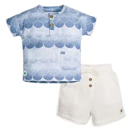 My Milestones Boys Printed Shirt with Shorts-picture-39
