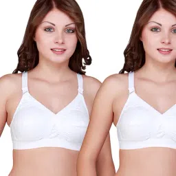 Floret Multicolor Non Wired Non Padded Full Coverage Bra (Pack Of 2)-picture-10