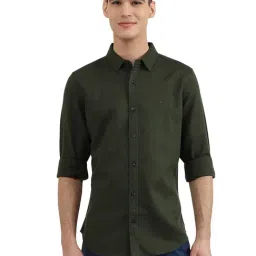 United Colors of Benetton Olive Slim Fit Shirt-picture-35