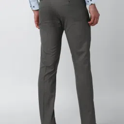Van Heusen Grey Slim Fit Texture Trousers image 2