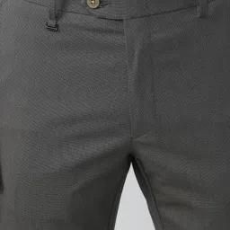 Van Heusen Grey Slim Fit Texture Trousers image 4
