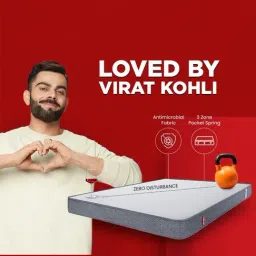 Duroflex LiveIn Bounce White & Black Foam Hybrid Roll 3 Zone Pocket Spring King Mattress image 4