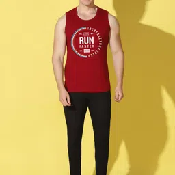 WOOSTRO Pack of 2 Printed Combed Cotton Innerwear Vests with Intelliease Technology image 3