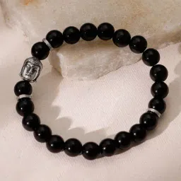 GIVA 925 Silver Buddha Adjustable Bracelet for Men-image-96
