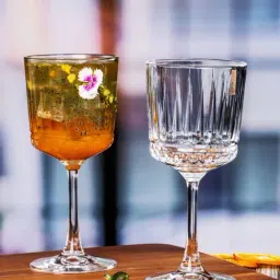 Goodhomes Clear Glass Tumbler Wine Glasses - Set of 4 (320 ml)-picture-30