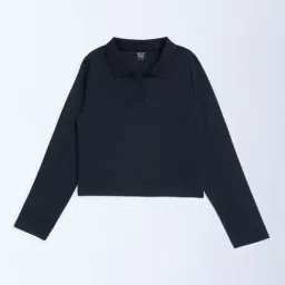 Y&F Kids by Westside Black Cotton-Blend Top-image-93
