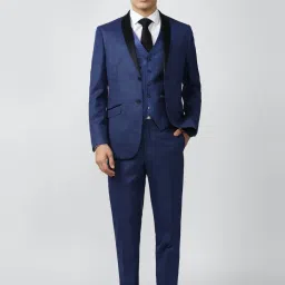 Van Heusen Blue Slim Fit Sef Three Piece Suit image 1