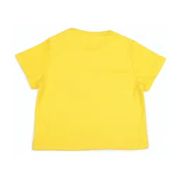 Allen Solly Junior Yellow Cotton Printed T-Shirt image 2