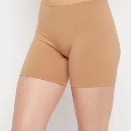 Clovia Beige Cotton Boy Shorts Panty image 3
