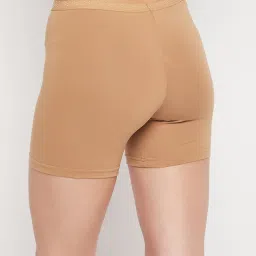 Clovia Beige Cotton Boy Shorts Panty image 2